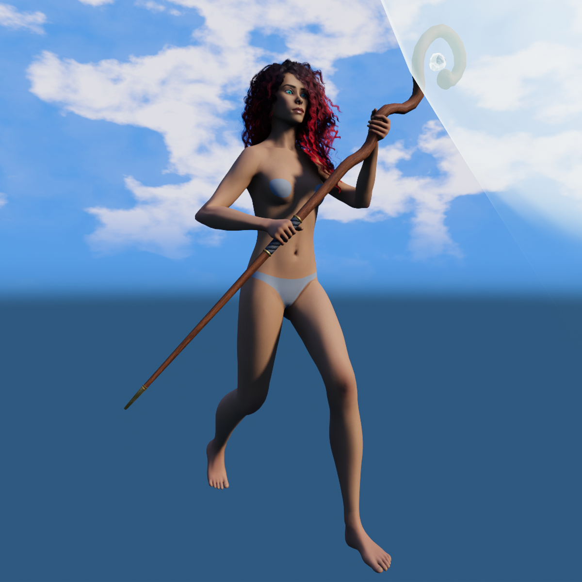 Cast Magic Sceptre Left F