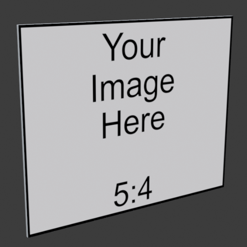 5x4 Frameless Image Panel