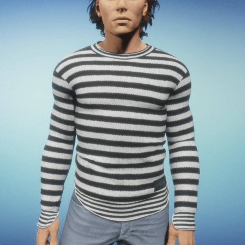 Tizzi sweater man black and white