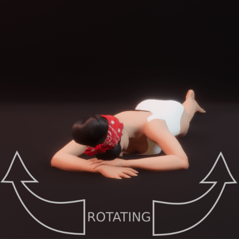 modelpose liegend 03 rotating
