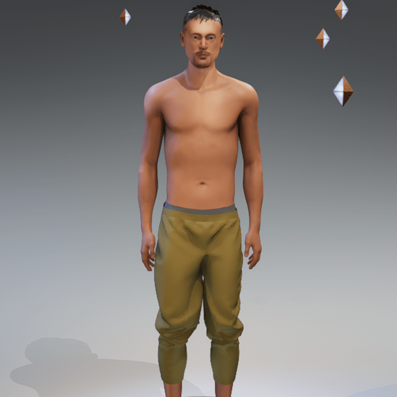 Men's Boho Pants camouflage shade2