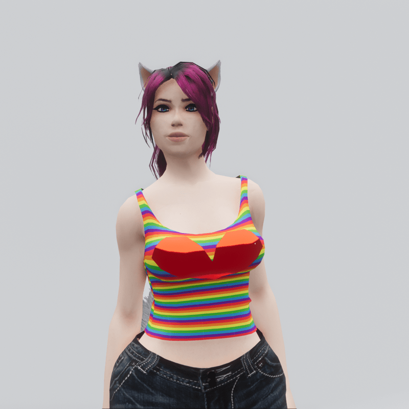 Kawaii Rainbow Tank Top