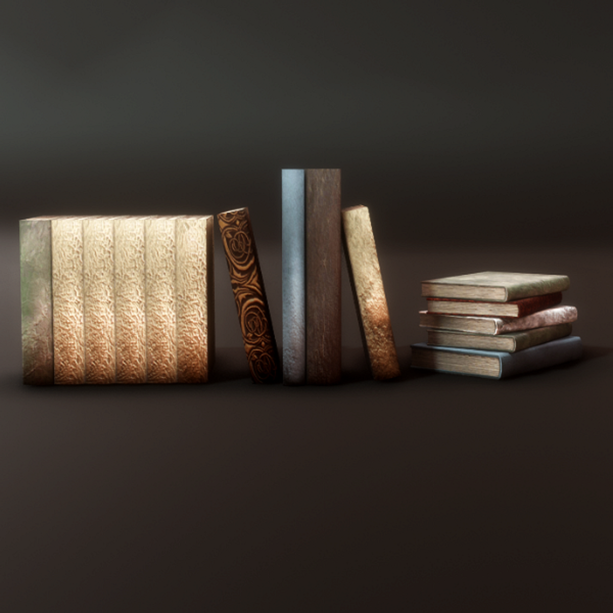 Book Decor Set - Row plus Stacked