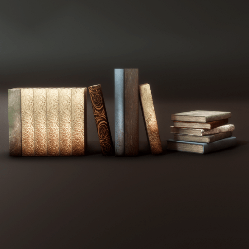 Book Decor Set - Row plus Stacked