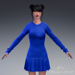 L.F. FRANCE LACE DRESS BLUE