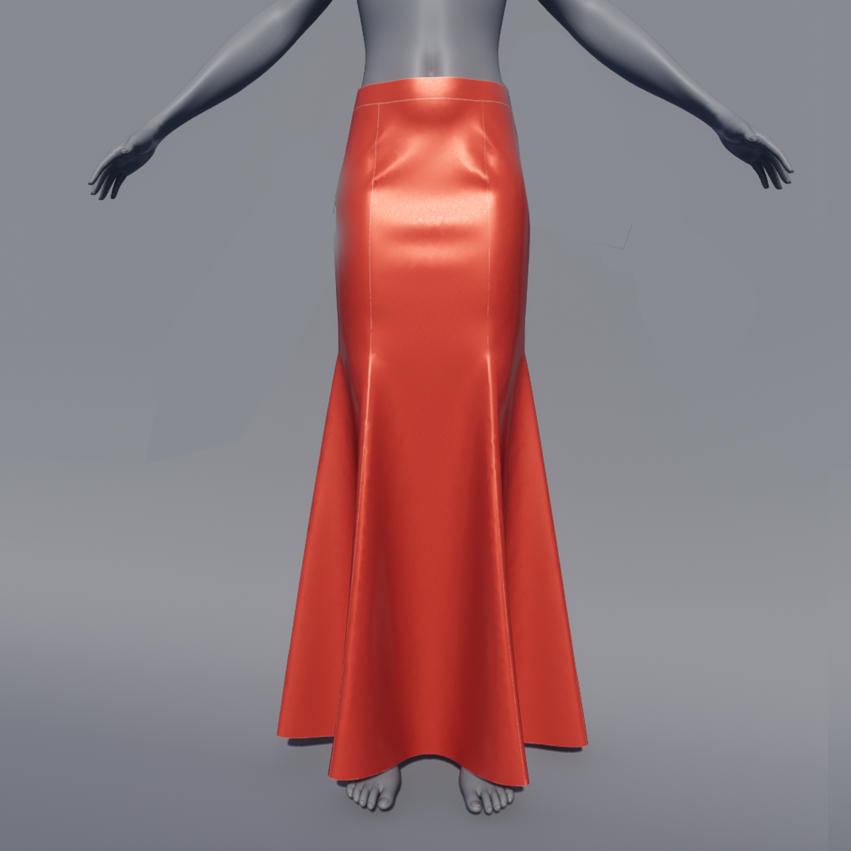 SOPHIA MERMAID SKIRT ORANGE