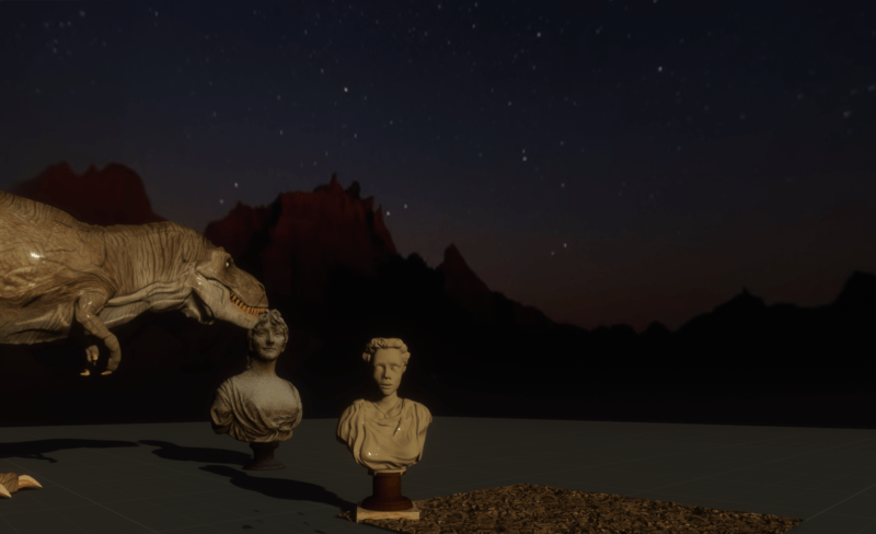 moonrise over the badlands skybox