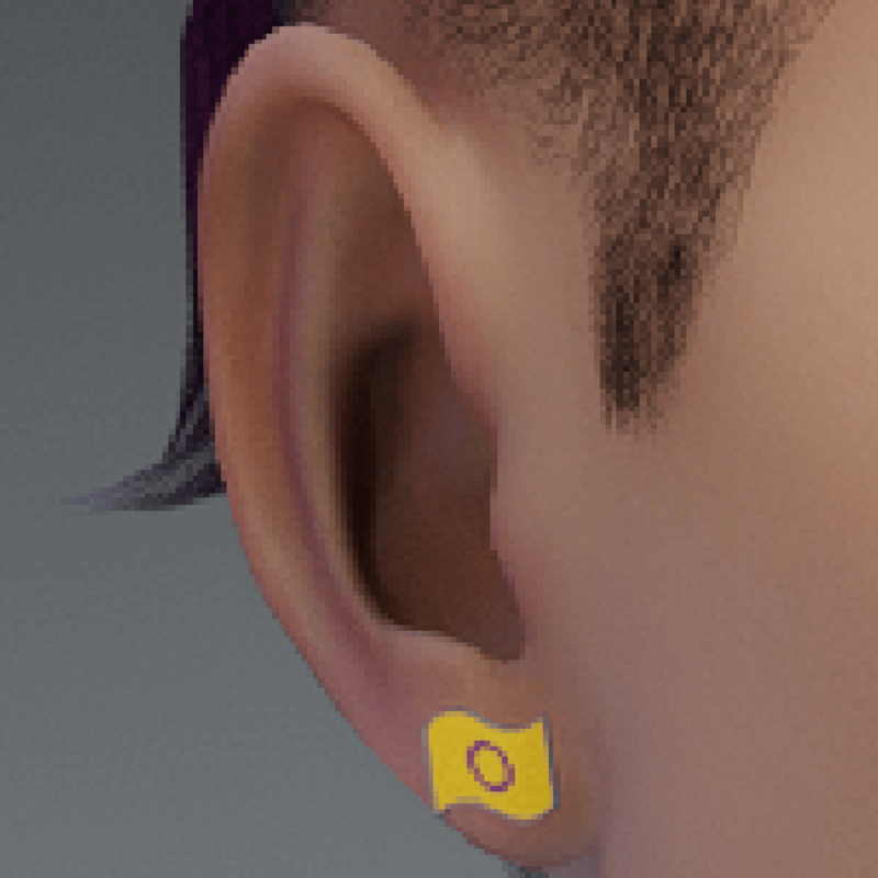 pride earrings intersex
