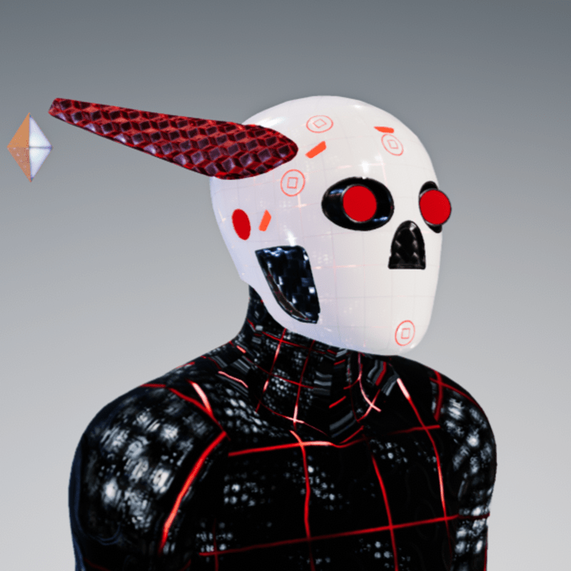 RABB HELMET WHITE - RED - EMISSIVE