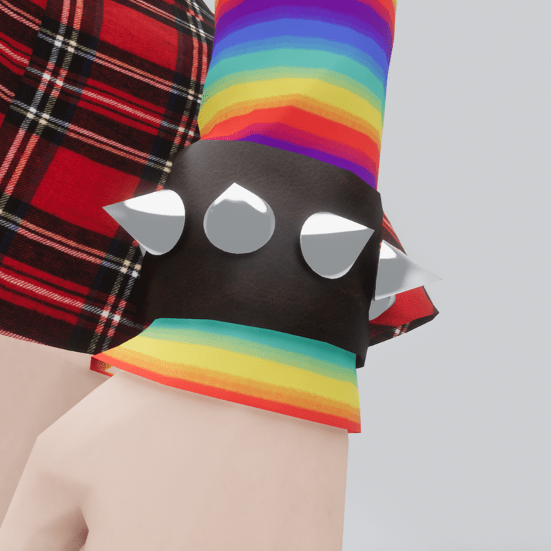 Spiked Leather Wrist Cuff