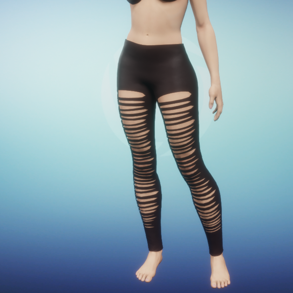 leggins with holes brown