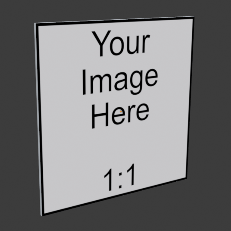 1x1 Frameless Image Panel