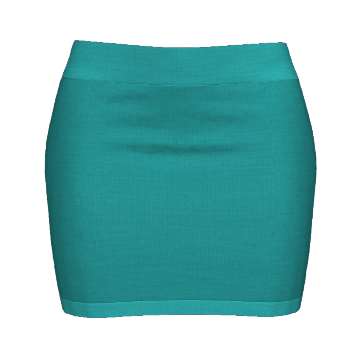 Woman Simple Skirt - Turquoise