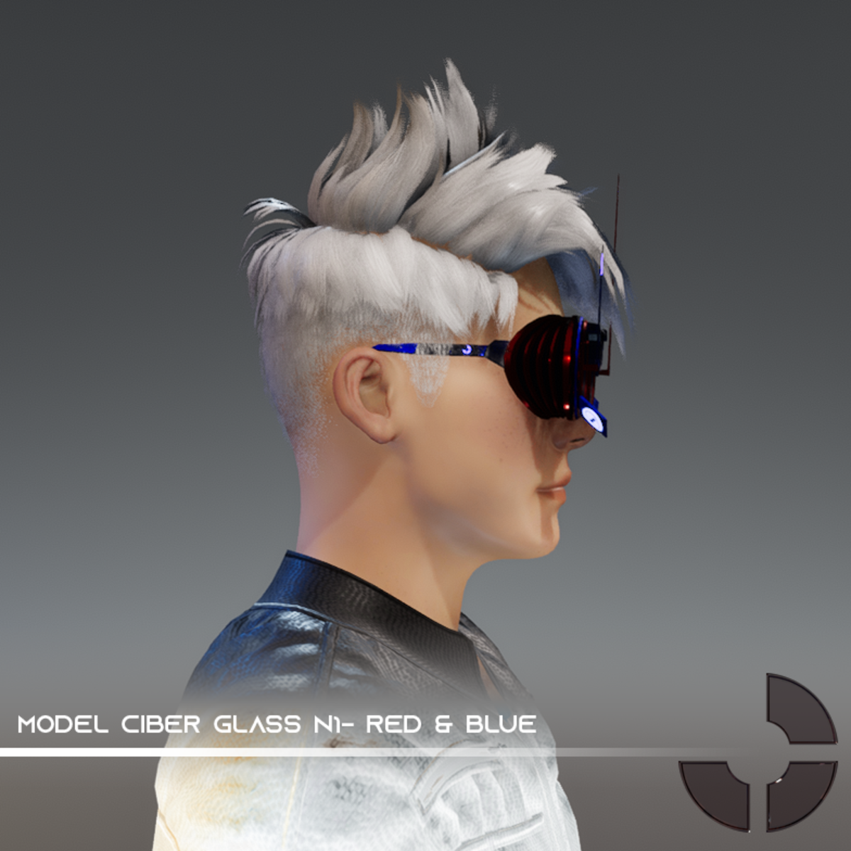 Ciber Glass n1- Red&Blue