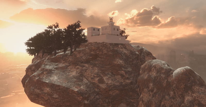 ISLAND. THE LIGHTHOUSE OF PORTOFINO