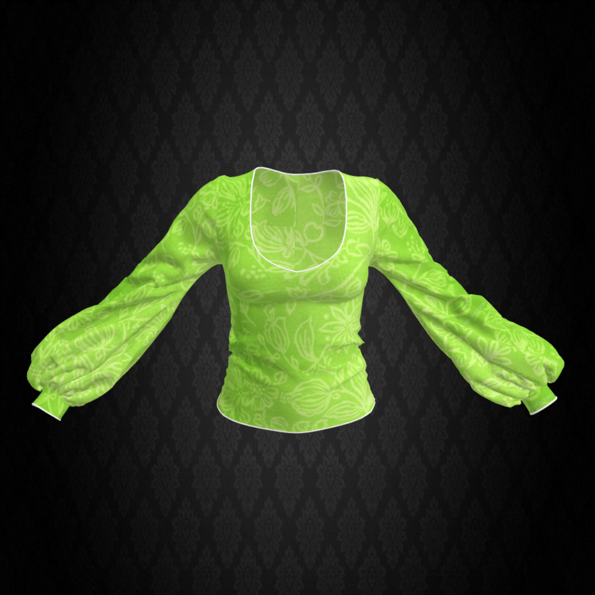 Lime Bishop Top
