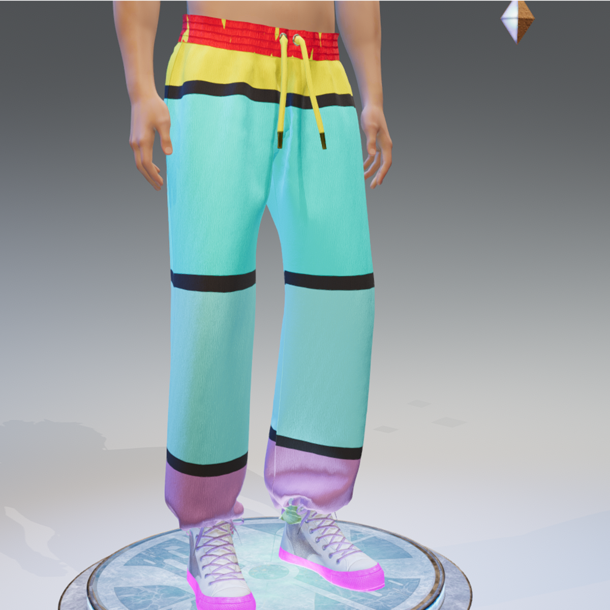 Street-Wear Traditional MC Sweat-Pants - Male