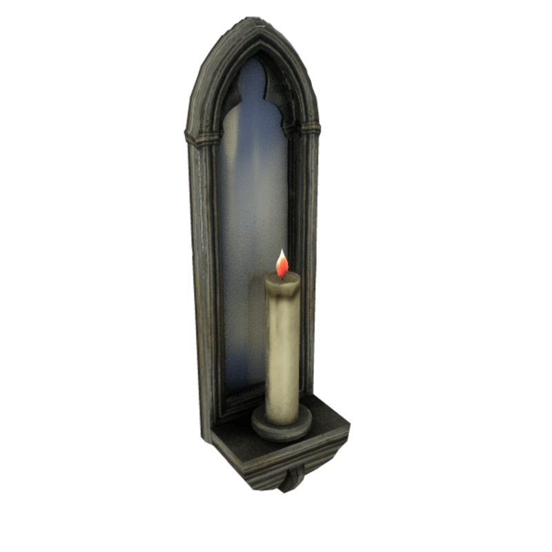 Gothic Candle Mirror
