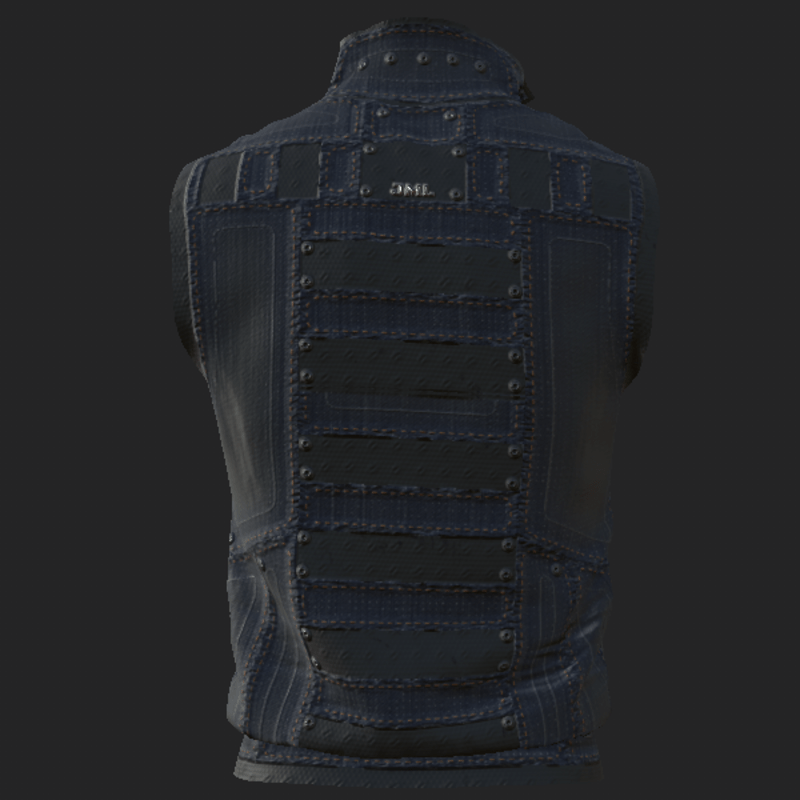 VEST_ DENIM_ ( JACKET_ ) BLUE