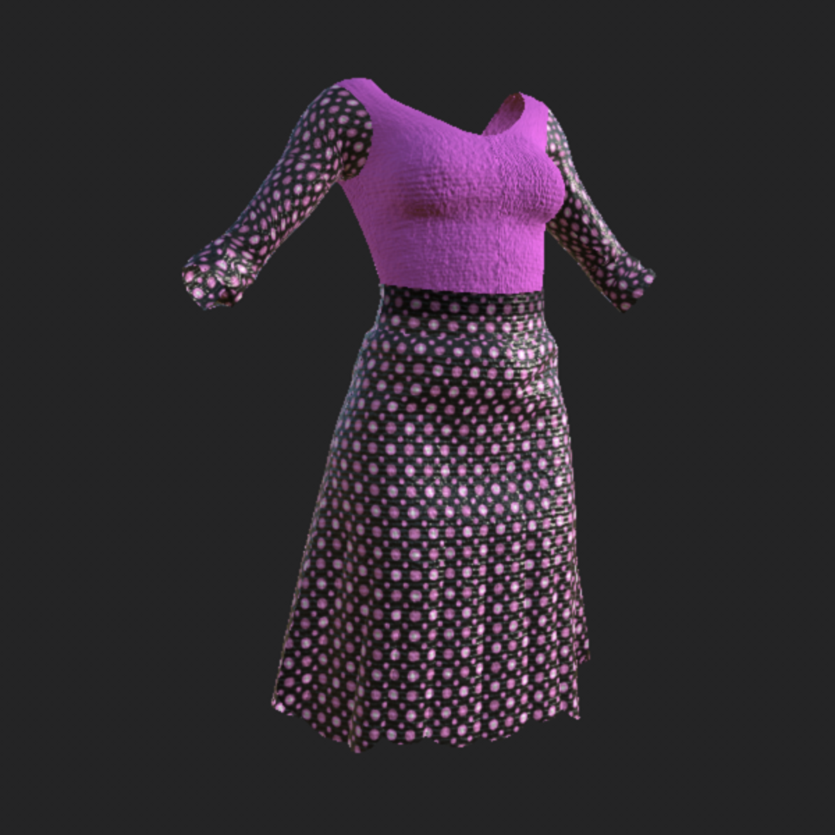 Pink Polkedot Skirt Outfit