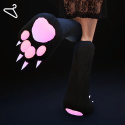 Cat Paw Boots - Black [Rainbow Emissive]
