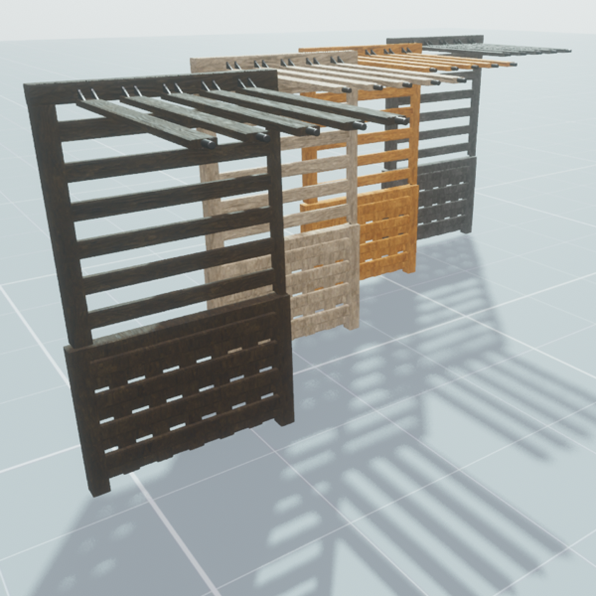 Wood Awning L Clean Set