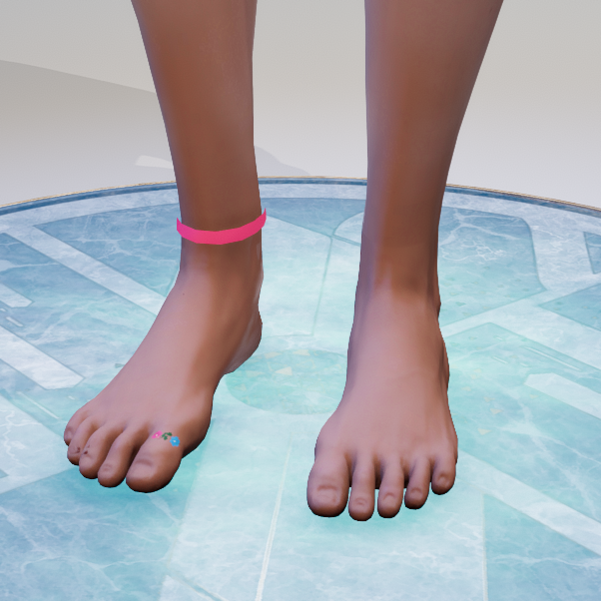 Emissive Pink Anklet