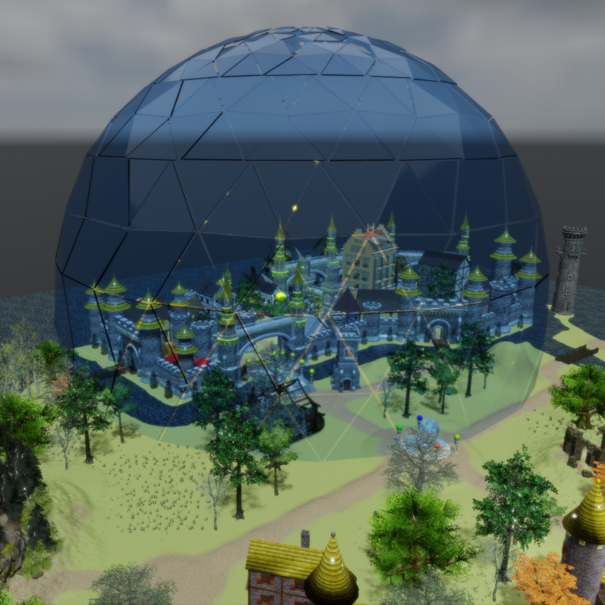 Glass Geo Dome