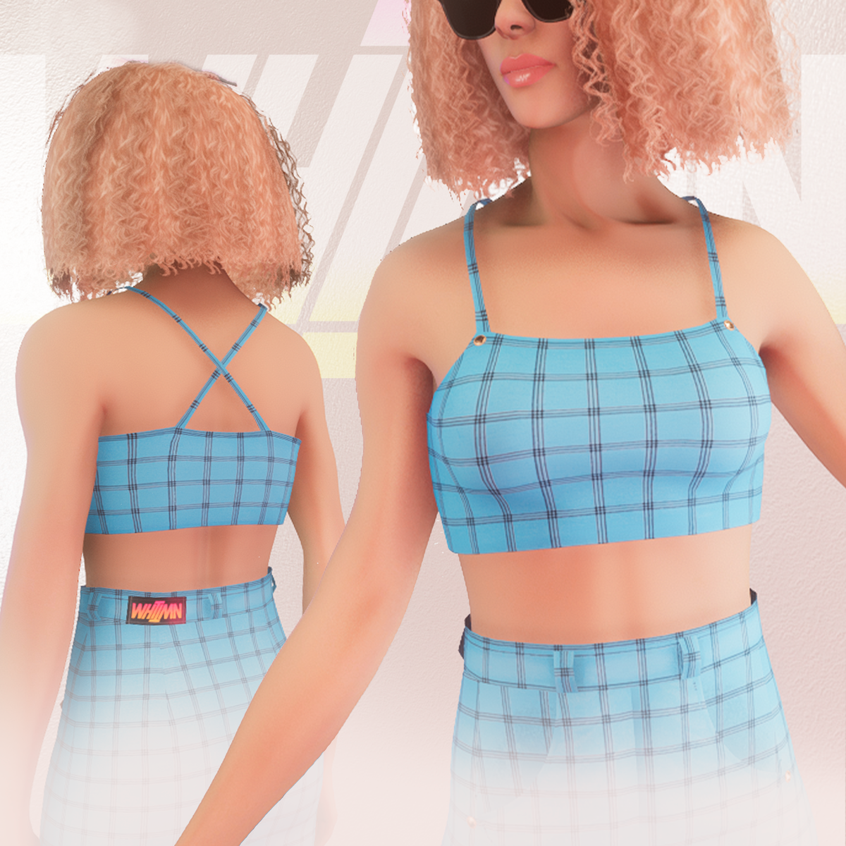 Light Blue Iconic Top