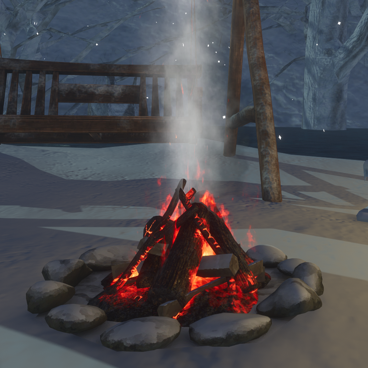 JML COZY SNOW CAMPFIRE
