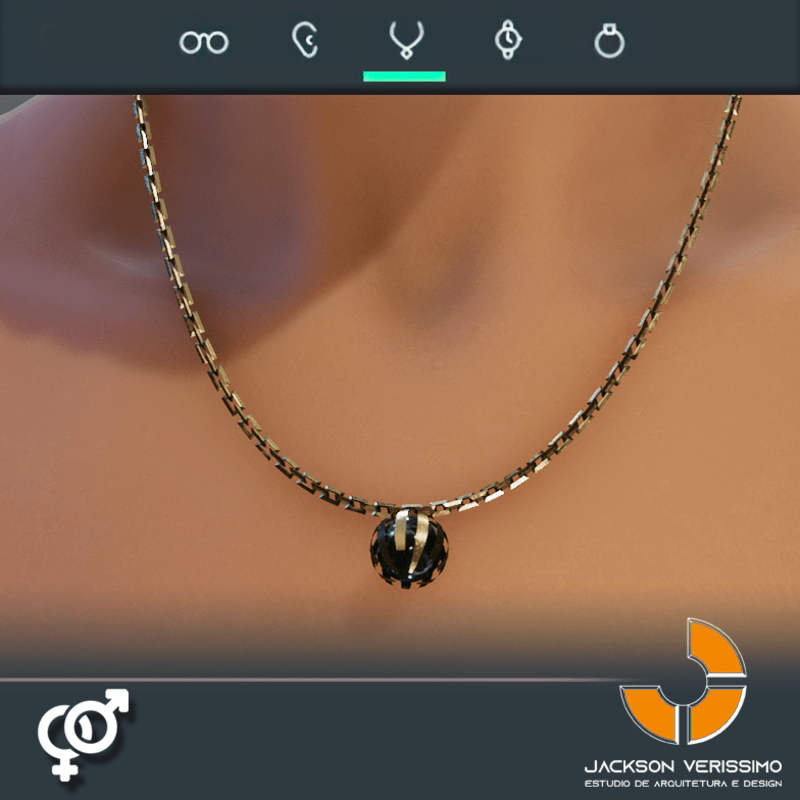 Cosmic Necklace- Gold Onyx