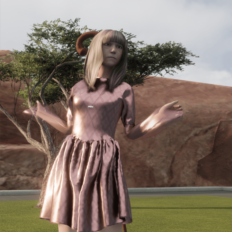 Dusty Pink Damask Dress