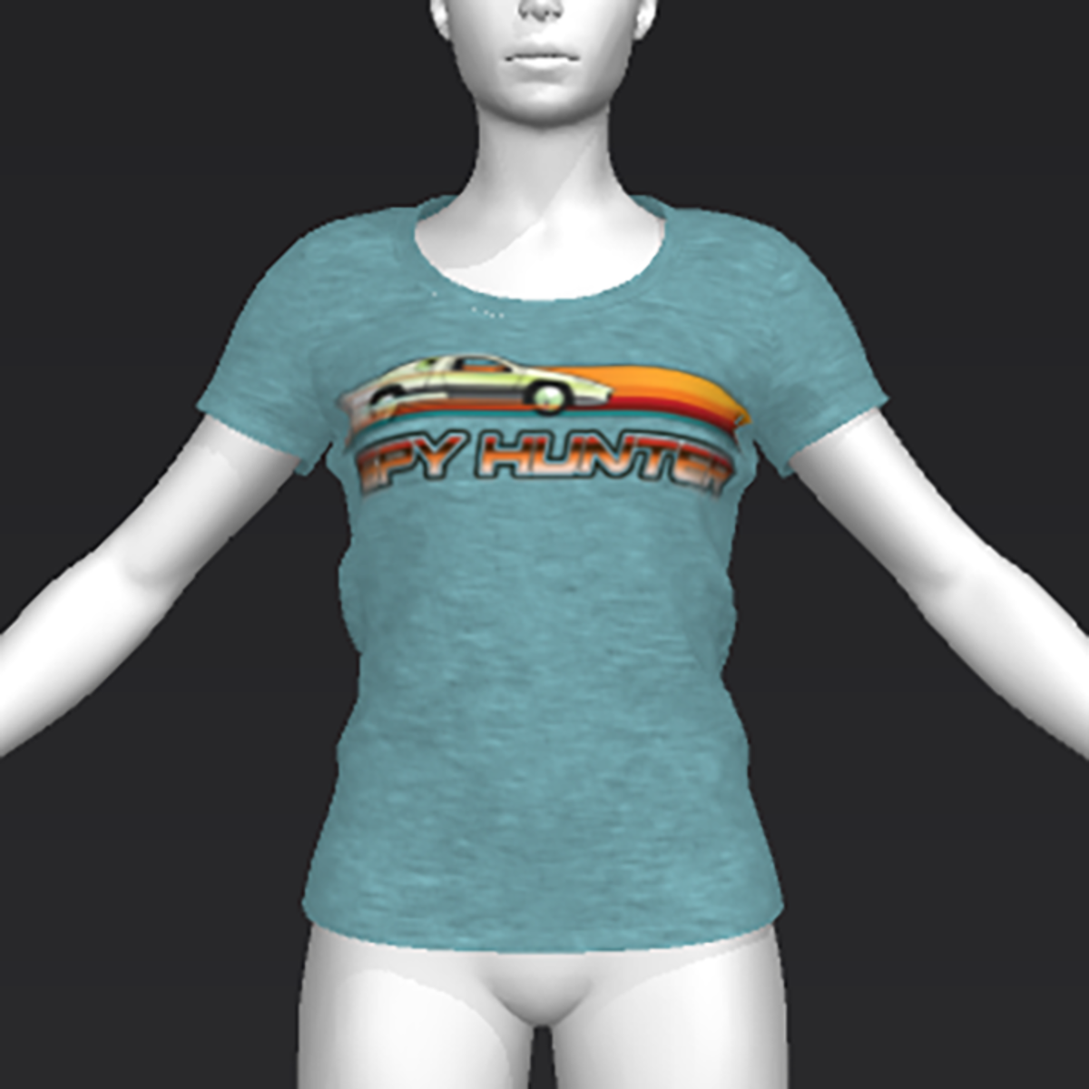 Ready Player One: Spyhunter T-Shirt 02 (Blue) (W)