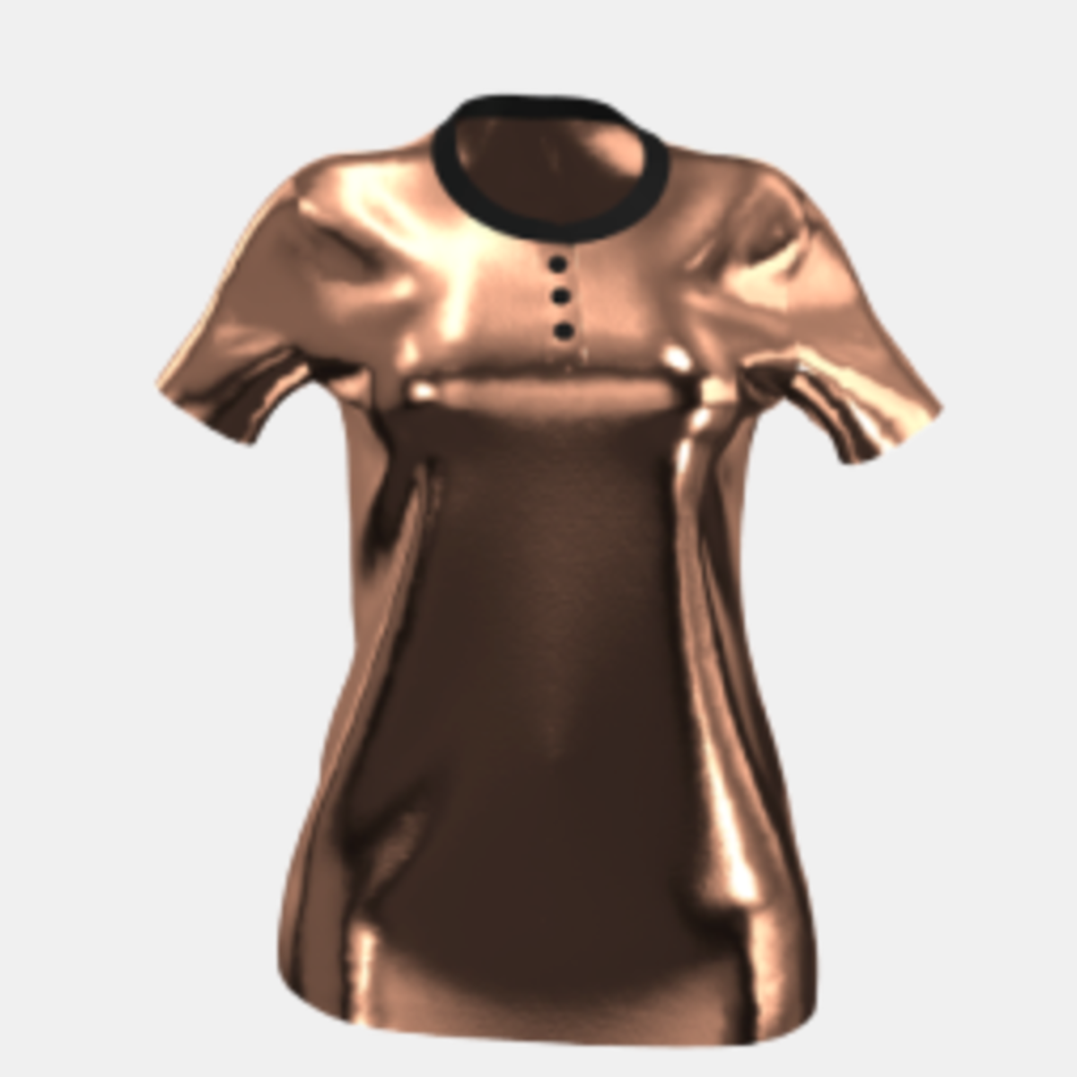 New! Luxury Bronze Velvet Polo-Shirt