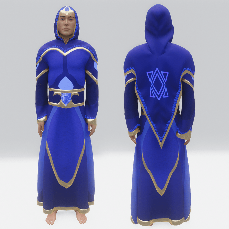 Magic Lapis Lazuli Mage Robes - Male