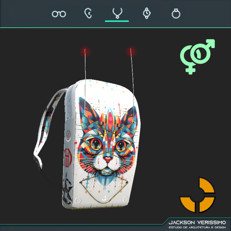 BackPack Minimal WhiteCat