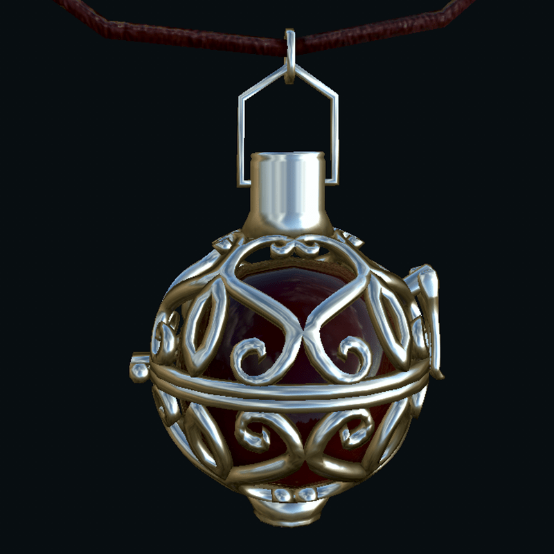 Necklace The Engelrufer-Heart-24 (angel caller), 24mm Diameter