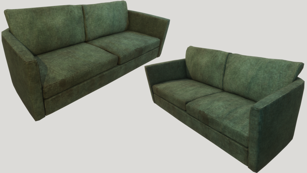 Old Dirty Couch - Green