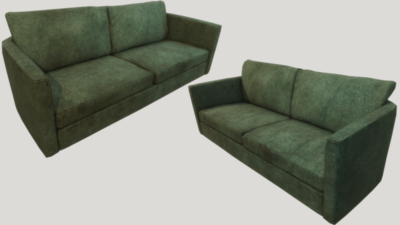 Old Dirty Couch - Green