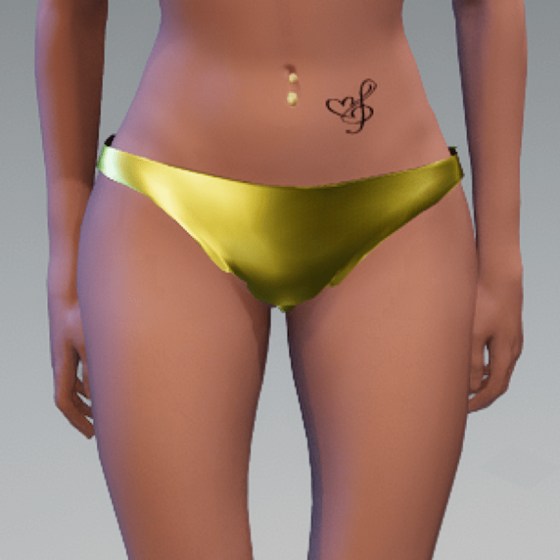 Gold Bikini bottom