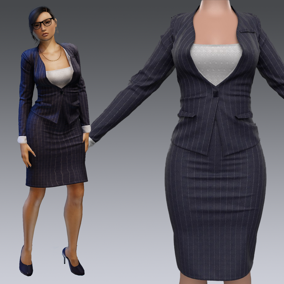 Business Dress Navy