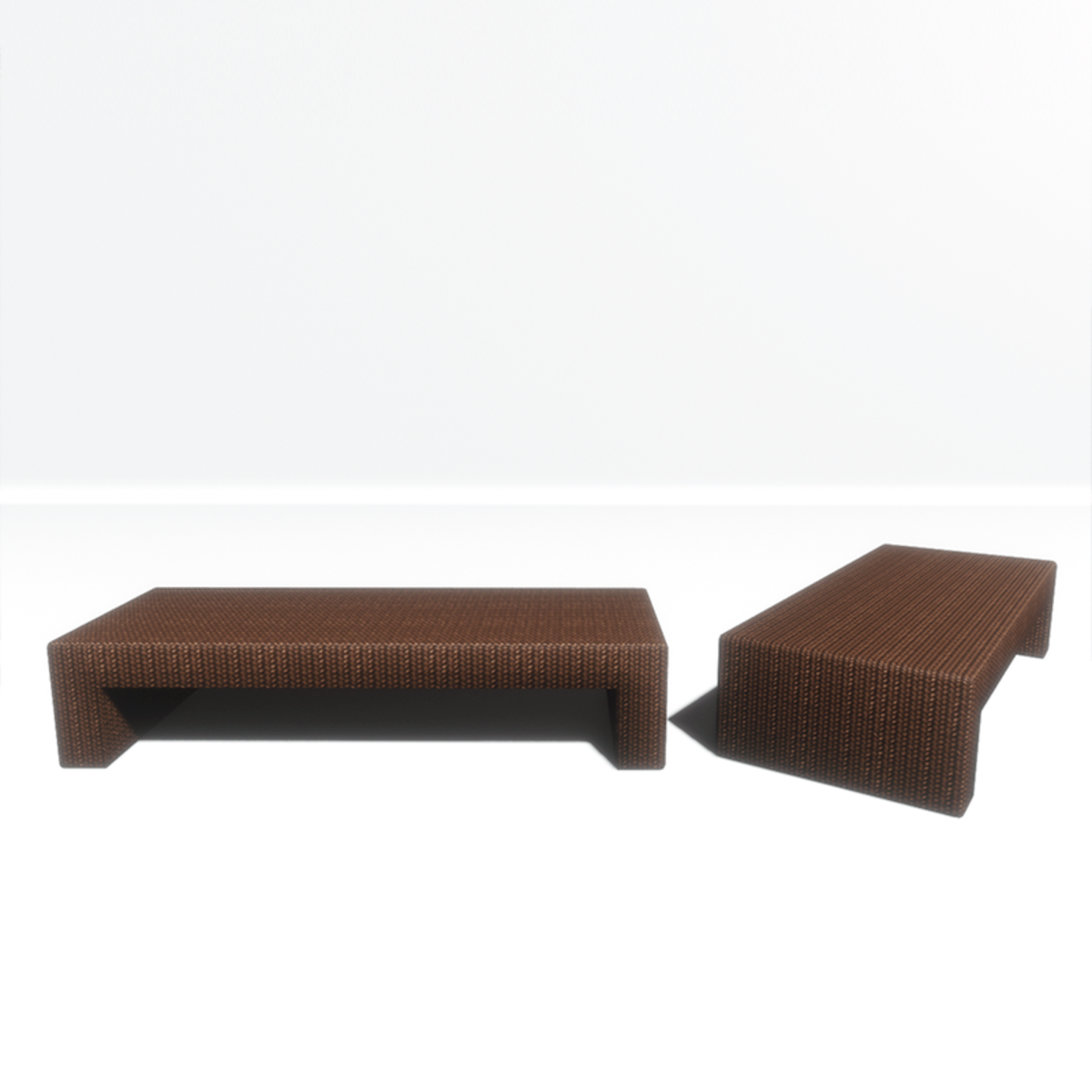Poseidon set - Low coffee table - bench