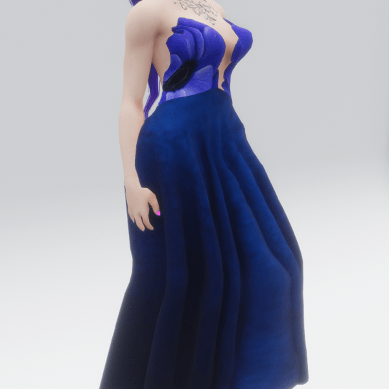 Velvet Flower Gown
