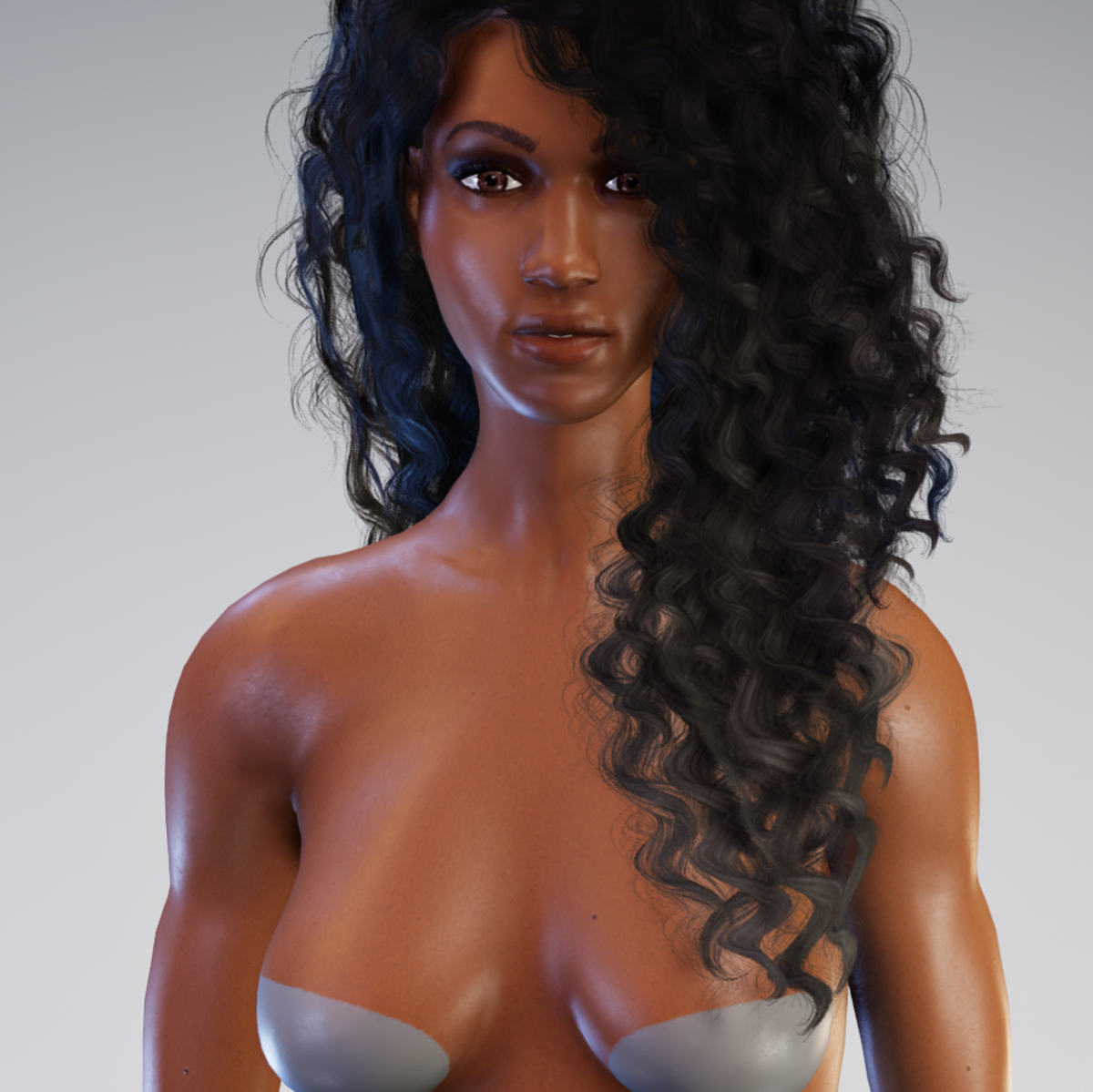 Kelly - Beautiful African American Avatar with awesome high heels