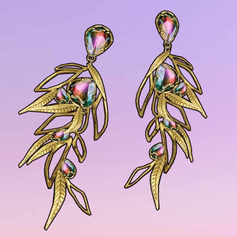 La Poesie Earrings Gold