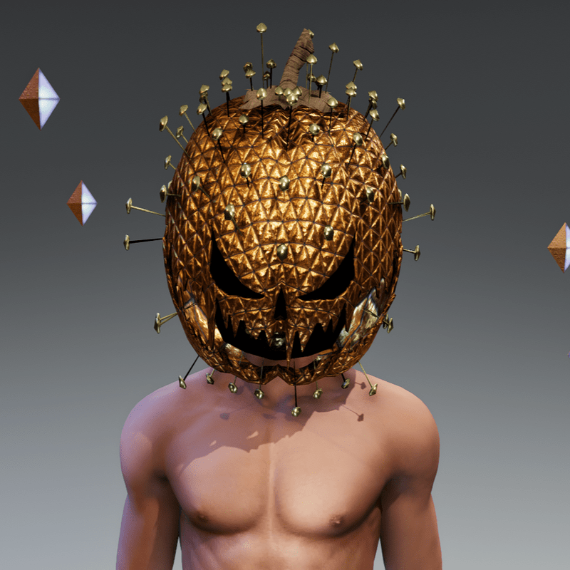 Golden Halloween Mask