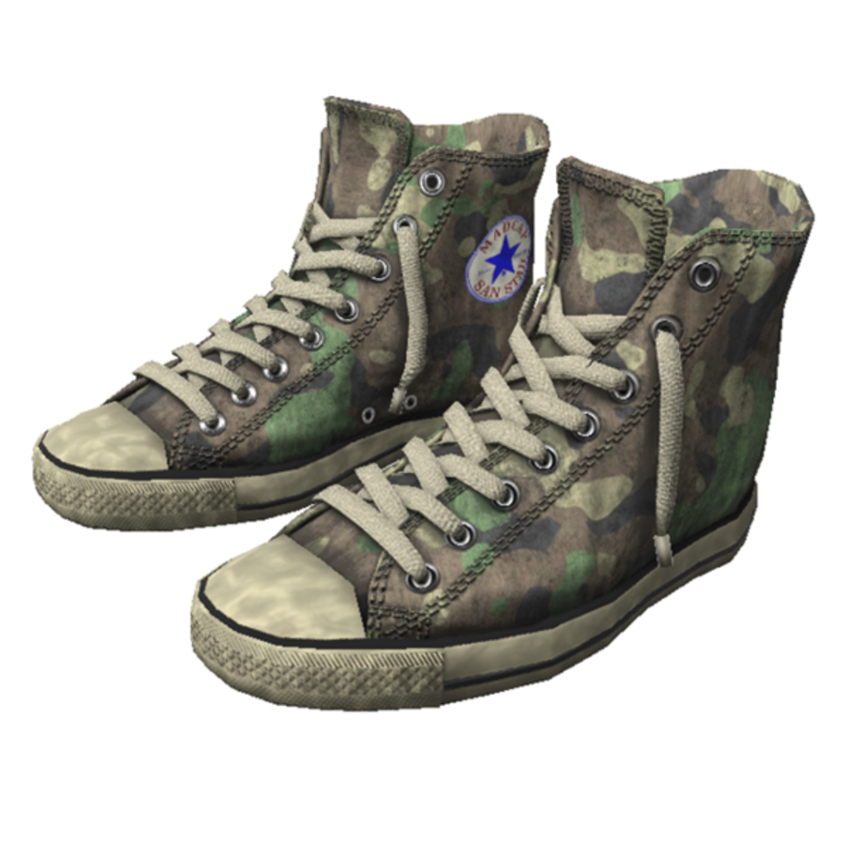 Shoes San-Star sneakers high Camouflage for man