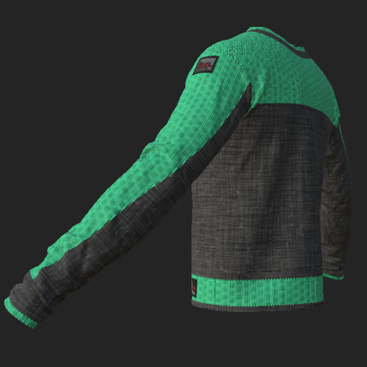 NOIR SWEATER_ GRAY CYAN