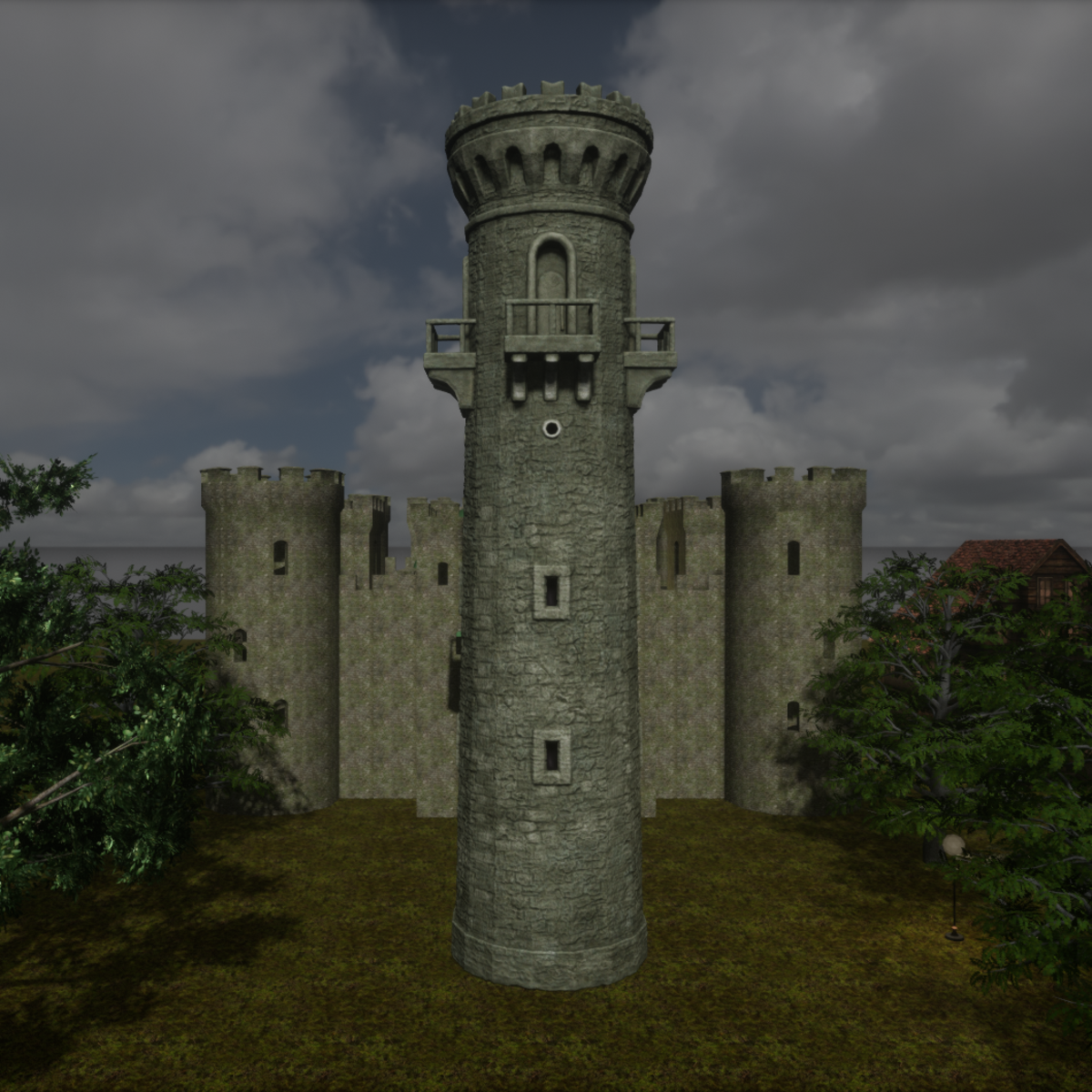 Medieval Tower Weatherded