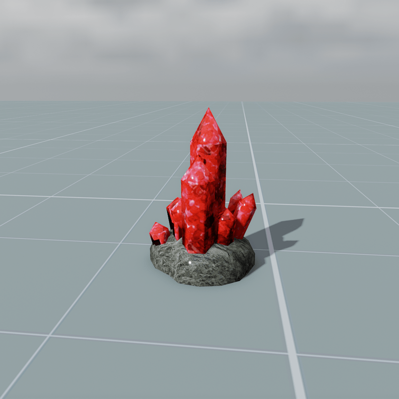 crystal multiple red